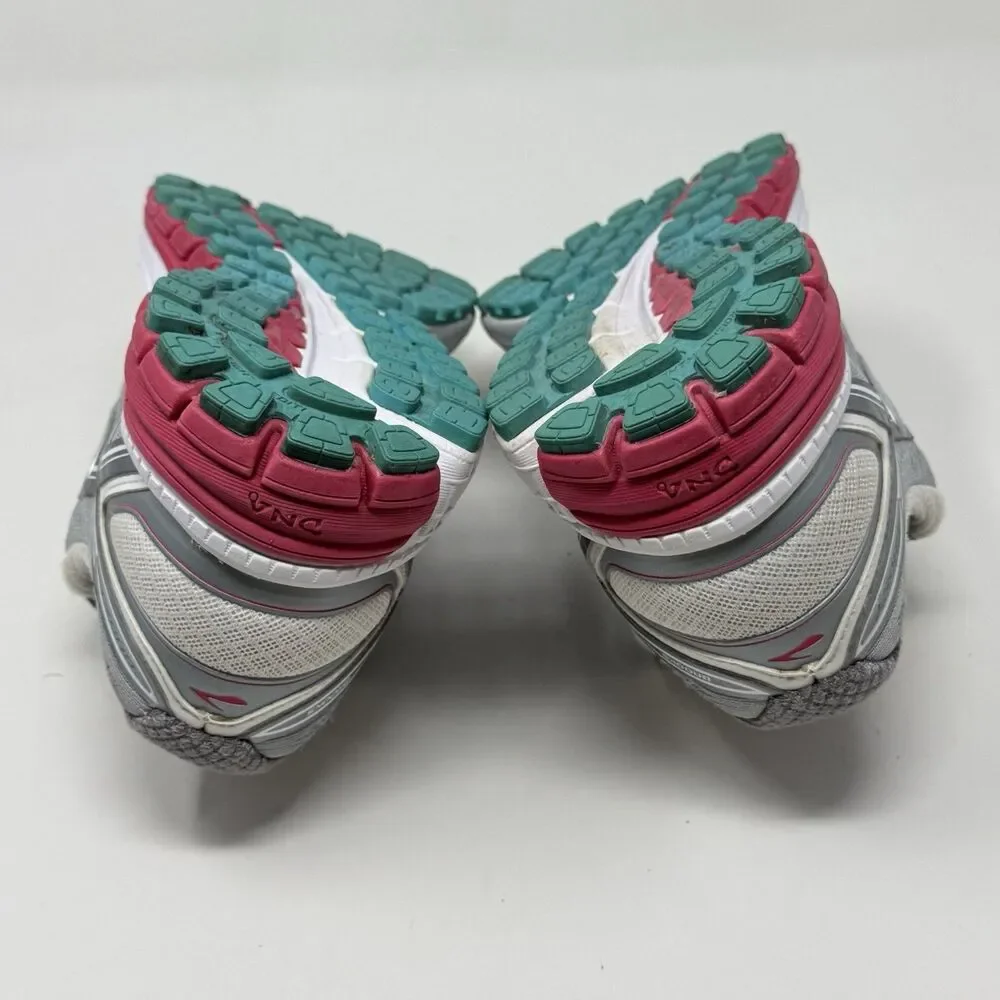 Brooks Ghost 8th Edition Sneakers Shoes Womens  8 M Gray Pink Running Comfort